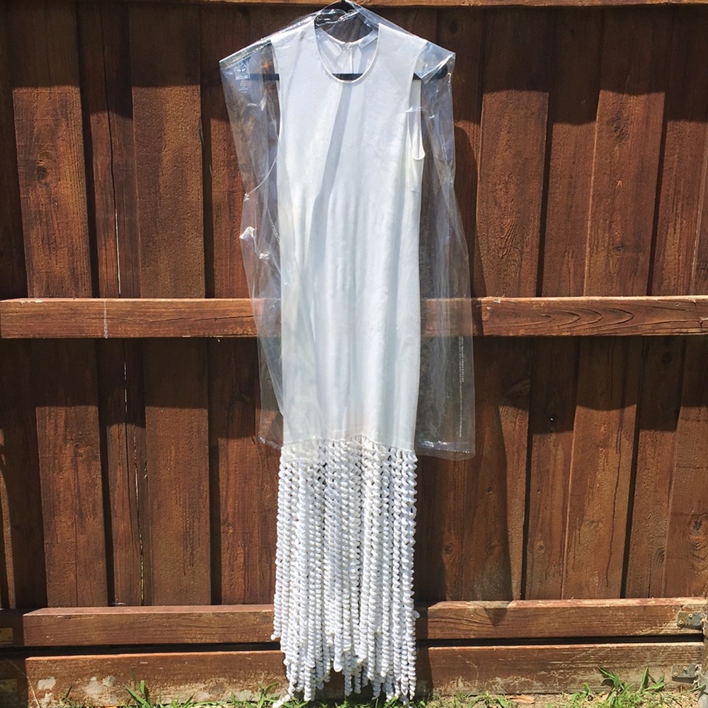 ROSSETA GETTY WHITE DRESS. - Picture 3 of 5